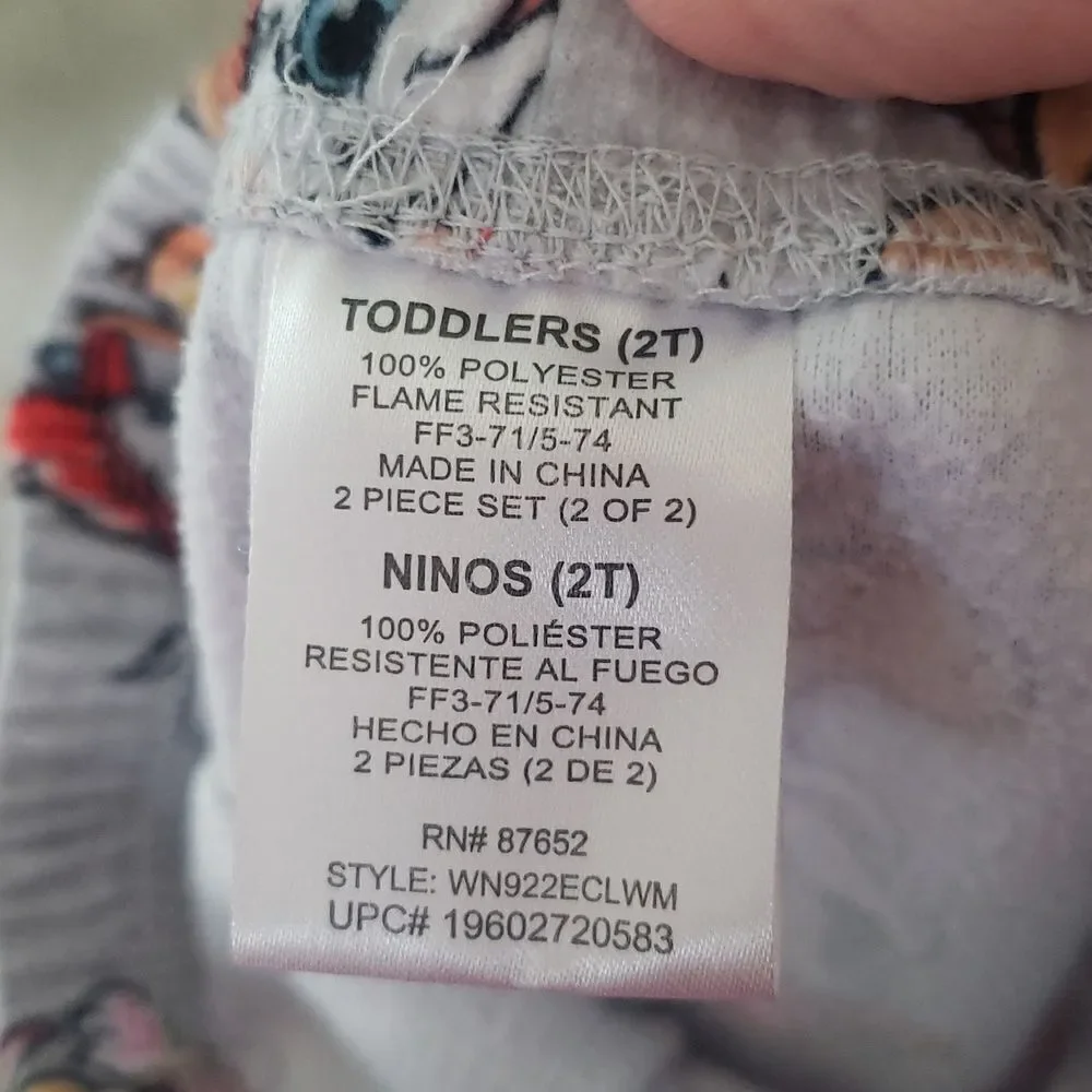 Cute Gently Used Nickelodeon Paw Patrol 2 Pc Fleece Pajamas Set Sz 2T